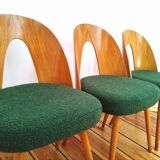 Set of chairs designed by A.Suman, Czechoslovakia, the 60s