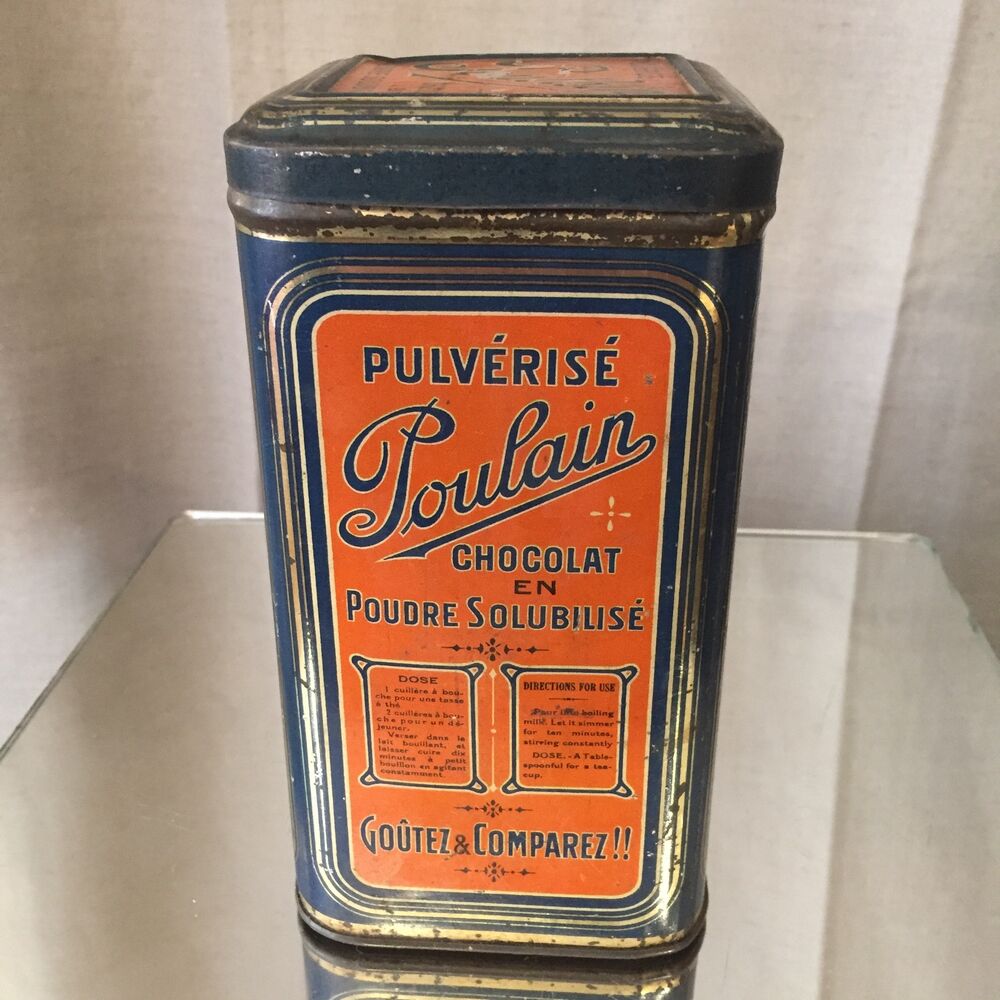 Boîte publicitaire chocolat Poulain