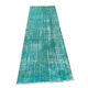 Vintage distressed turkish rug runner , 265 x 90 cm