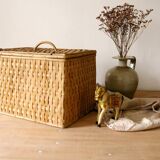 Vintage wicker trunk
