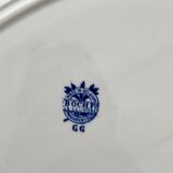 Oval iron earthenware dish Boch la Louvière