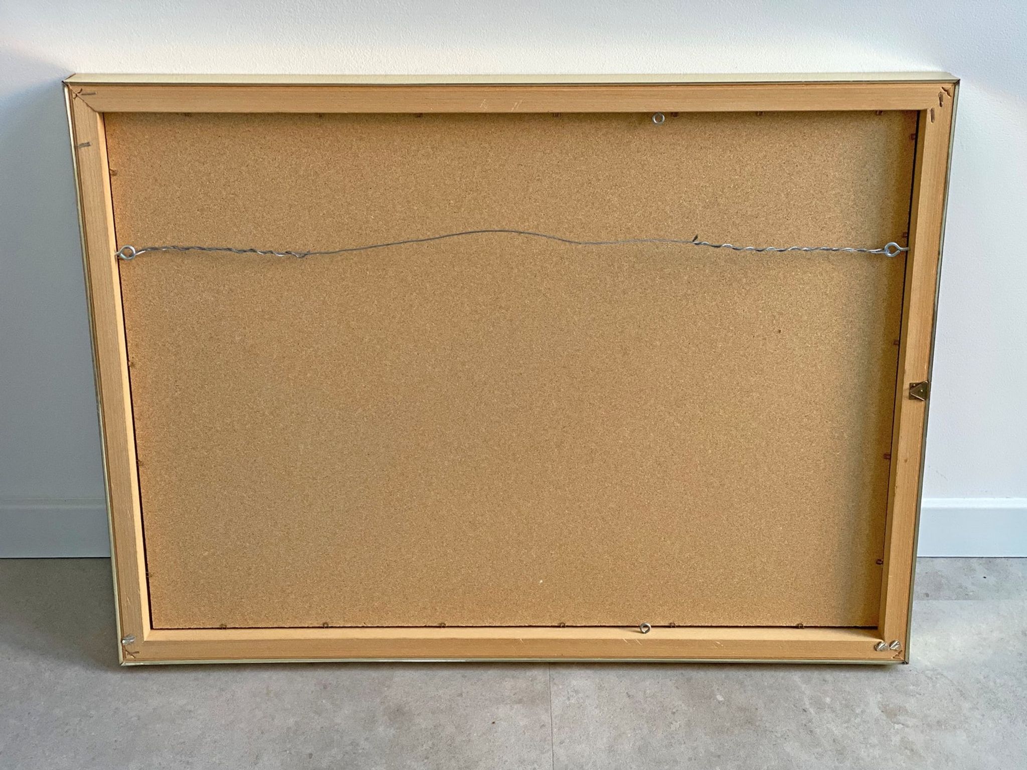 Vintage hollywood regency gold facetted mirror, 80s wall mirror