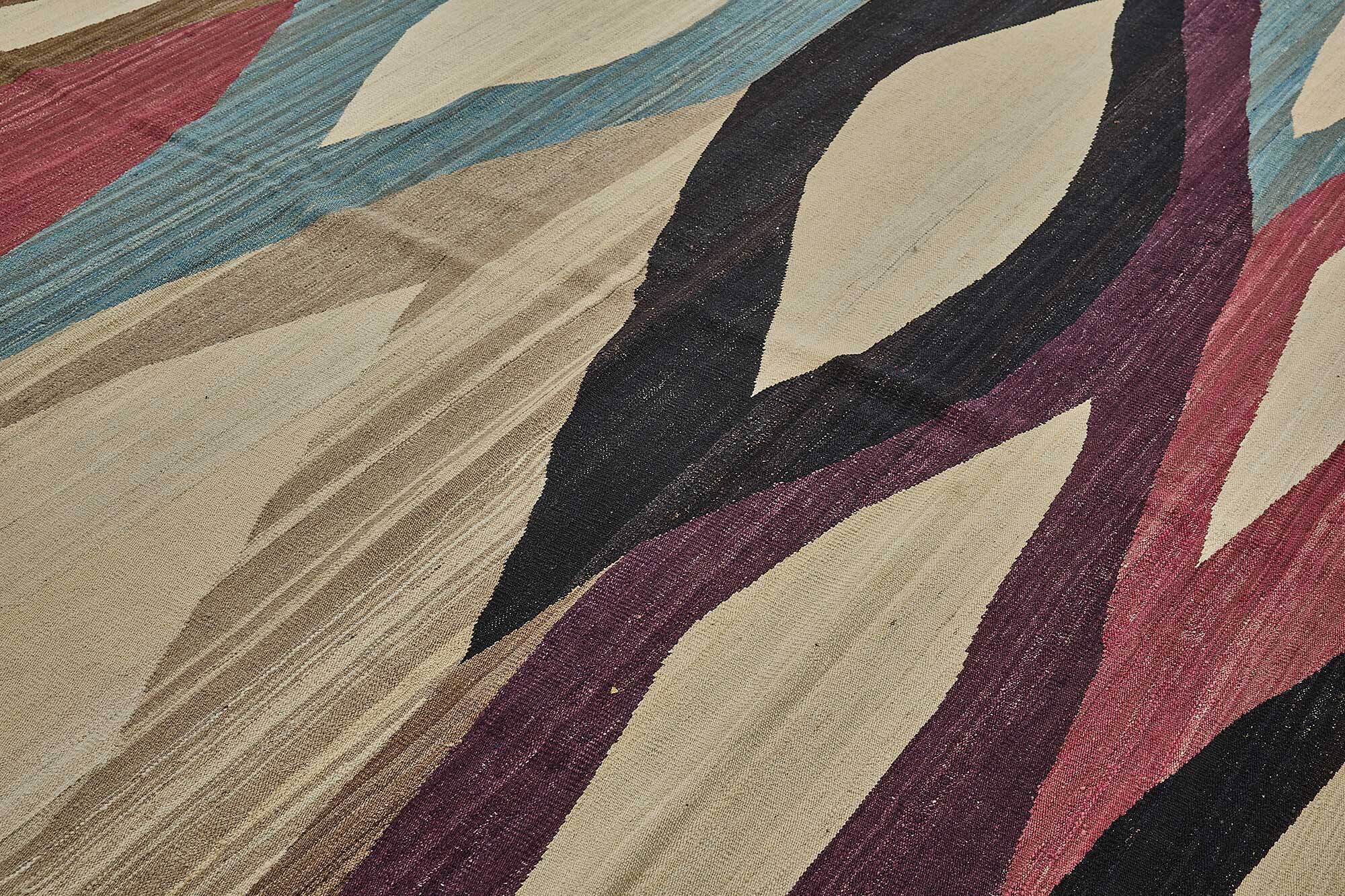 Contemporary Tribal Decorative Kilim 304 cm x 440 cm