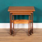 Retro Teak 1960s G Plan Mid Century Nest Of 3 Coffee Tables