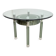Zelino Poccioni Italian Modern Round Dining Table Mirrored Crystal for Mp2