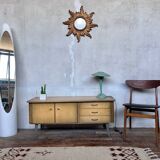 Vintage bi-color TV cabinet