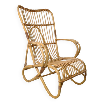 Rattan armchair 1960