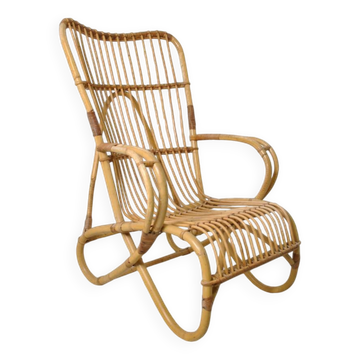 Rattan armchair 1960