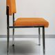 Chaise vintage design, structure tubulaire chromée, années 1960-1970