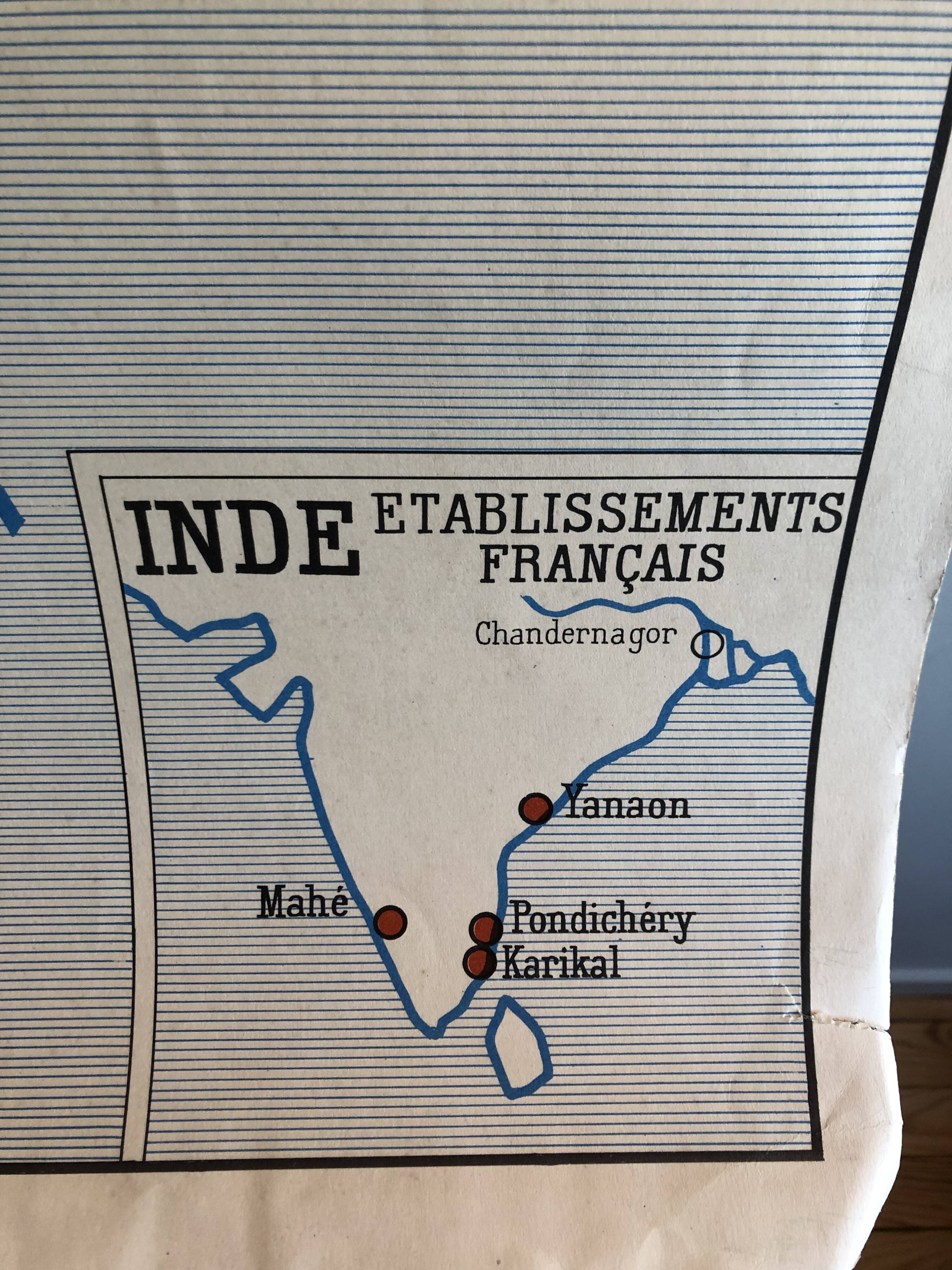 School poster Montmorillon Indochina/Madagascar