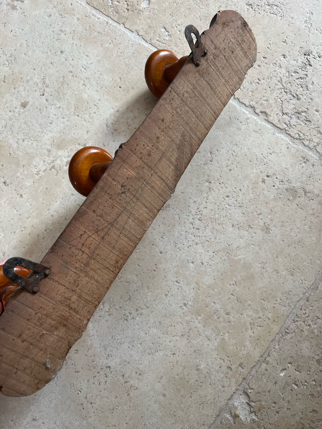 Coat rack hook wood