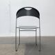 Set of stackable chairs model Juliette in postmodern Italian metal by Hannes Wettstein for Cerruti Baleri, 1980s.