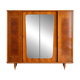 Vintage 4-door wardrobe with mirrors, geometric design – Art Deco style