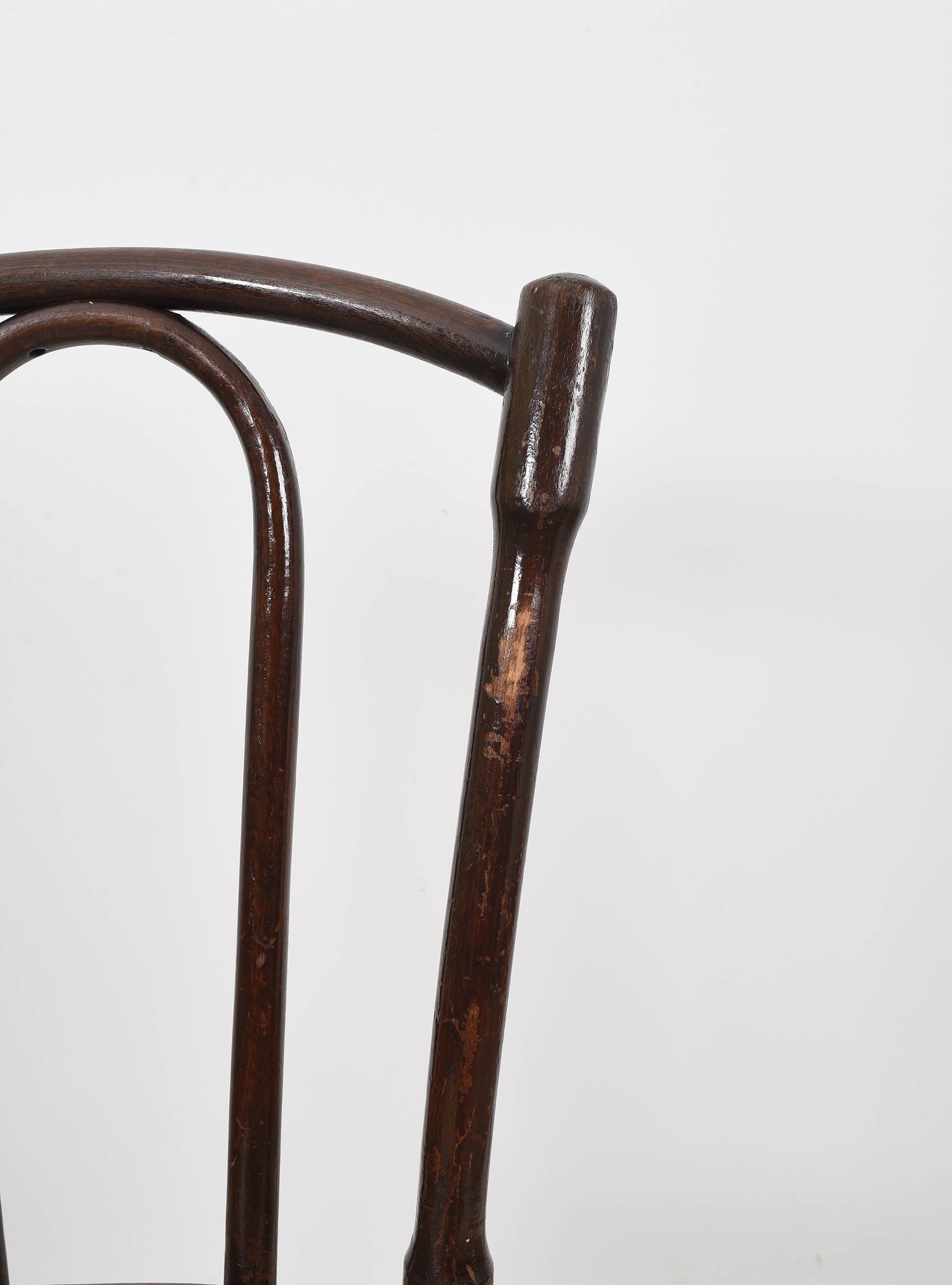 Old cane bistro chair