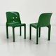 Lot de 4 chaises Selene vertes par Vico Magistretti pour Artemide, 1970
