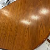 Extensible Baumann teck table vintage 1970