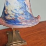 Art Deco desk lamp, signed Le verre Français, 1920s-30s