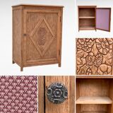 Parisian art deco buffet wood brut 1930