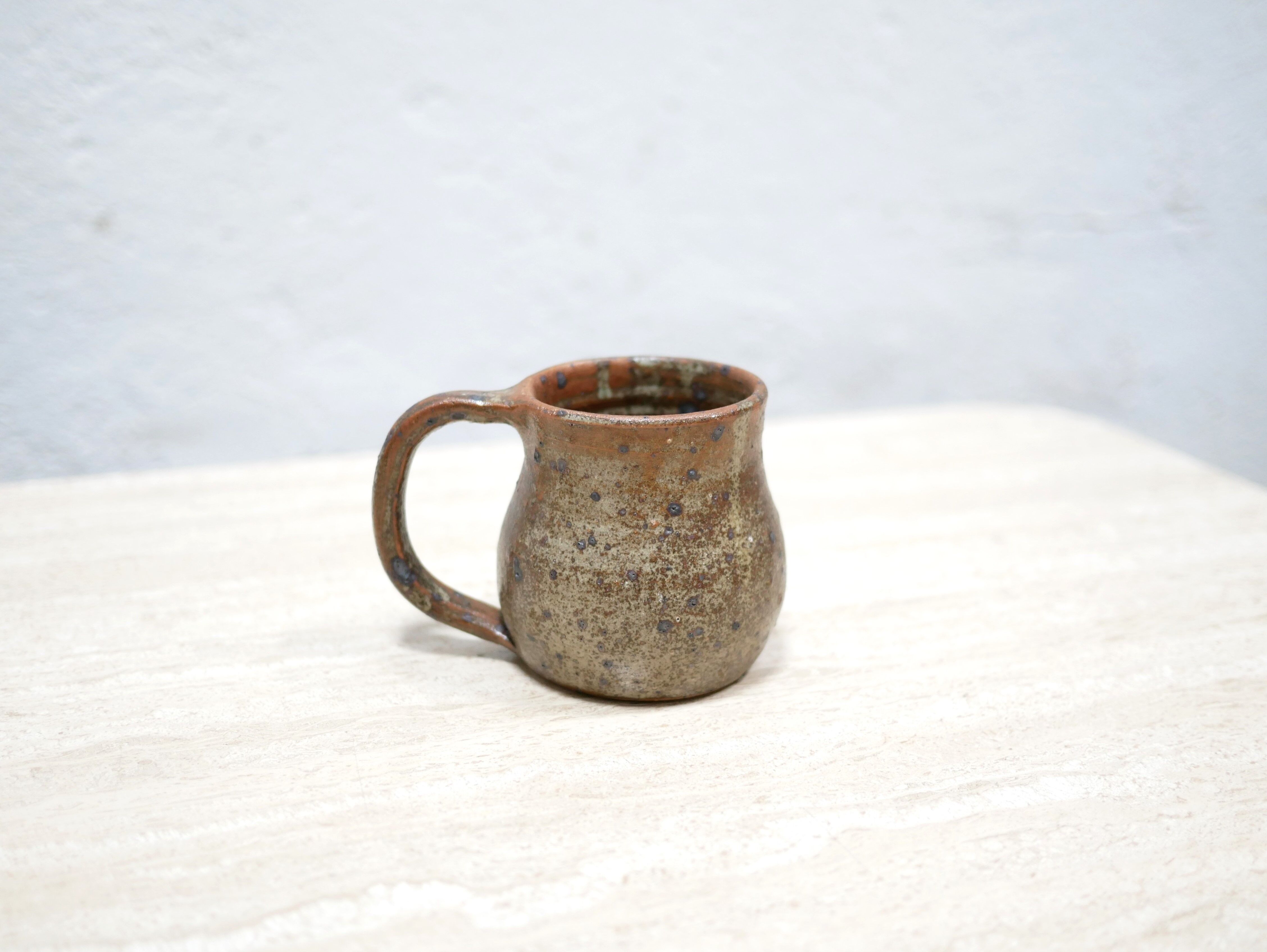 Vintage pyrite stoneware cup