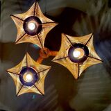 Rustic wooden chandelier