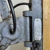 Grey Industrial Scissor Wall Lamp from Elektroinstala, 1960s