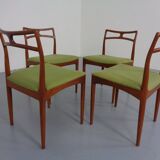 Model 94 Teak Dining Chairs by Johannes Andersen for Christian Linneberg, 1960s, Set of 4