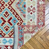 Multicolored kilim carpet
