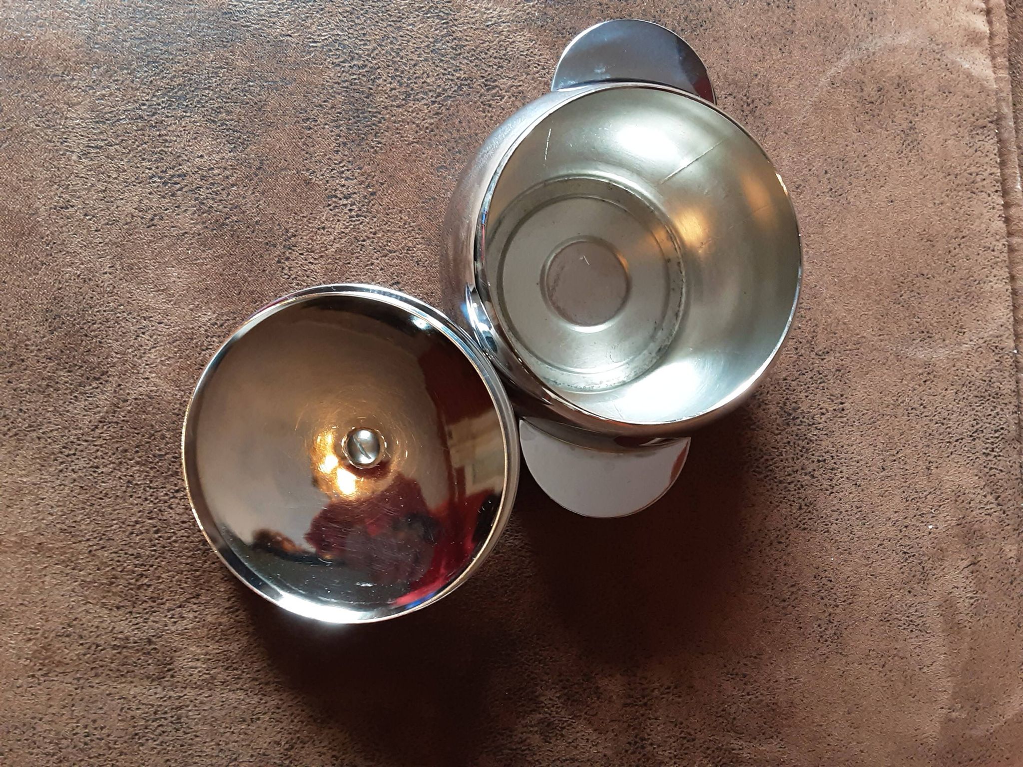 Sucrier métal vintage