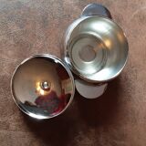 Vintage metal sugar bowl