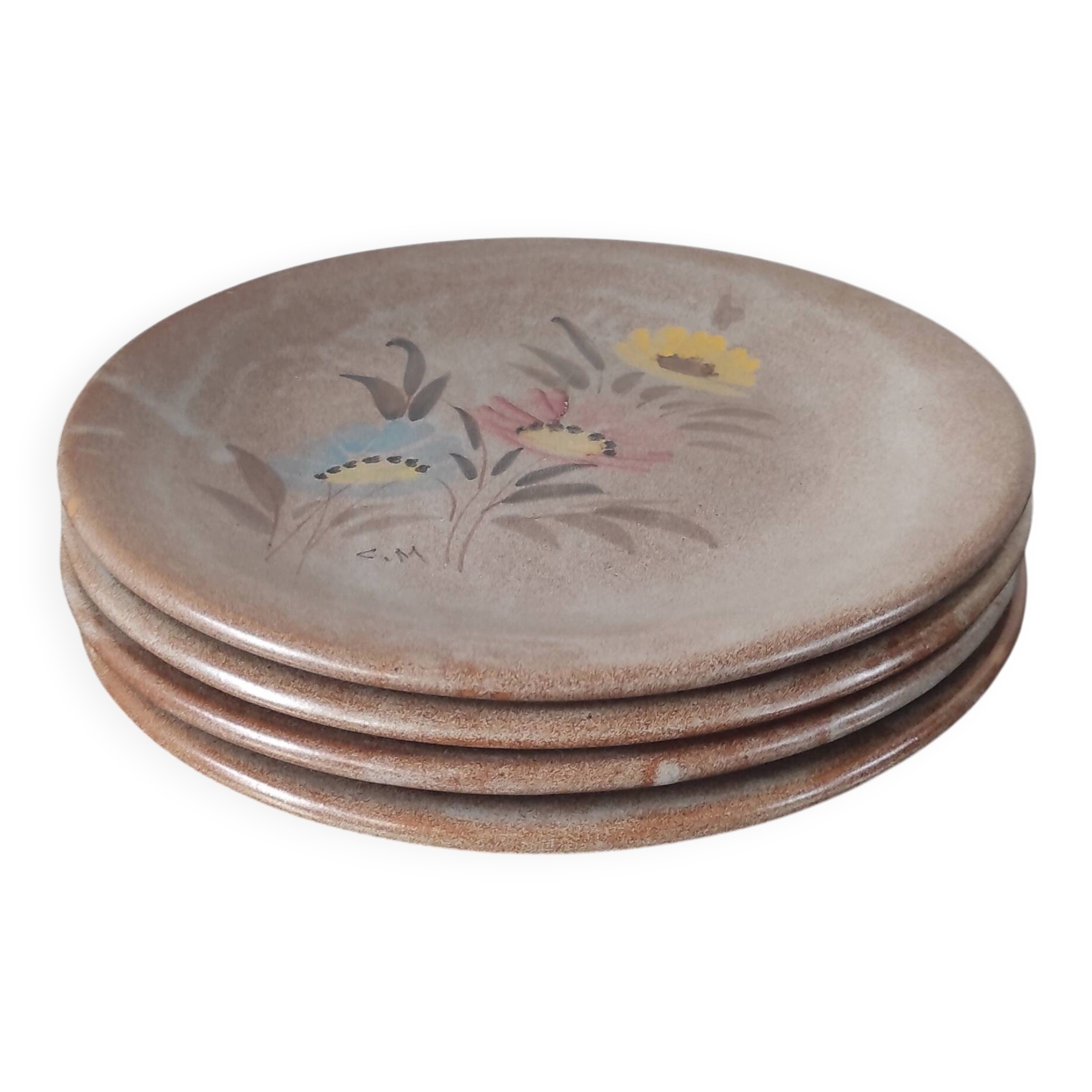 Vintage stoneware plates
