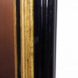 Napoleon III black and gold mirror