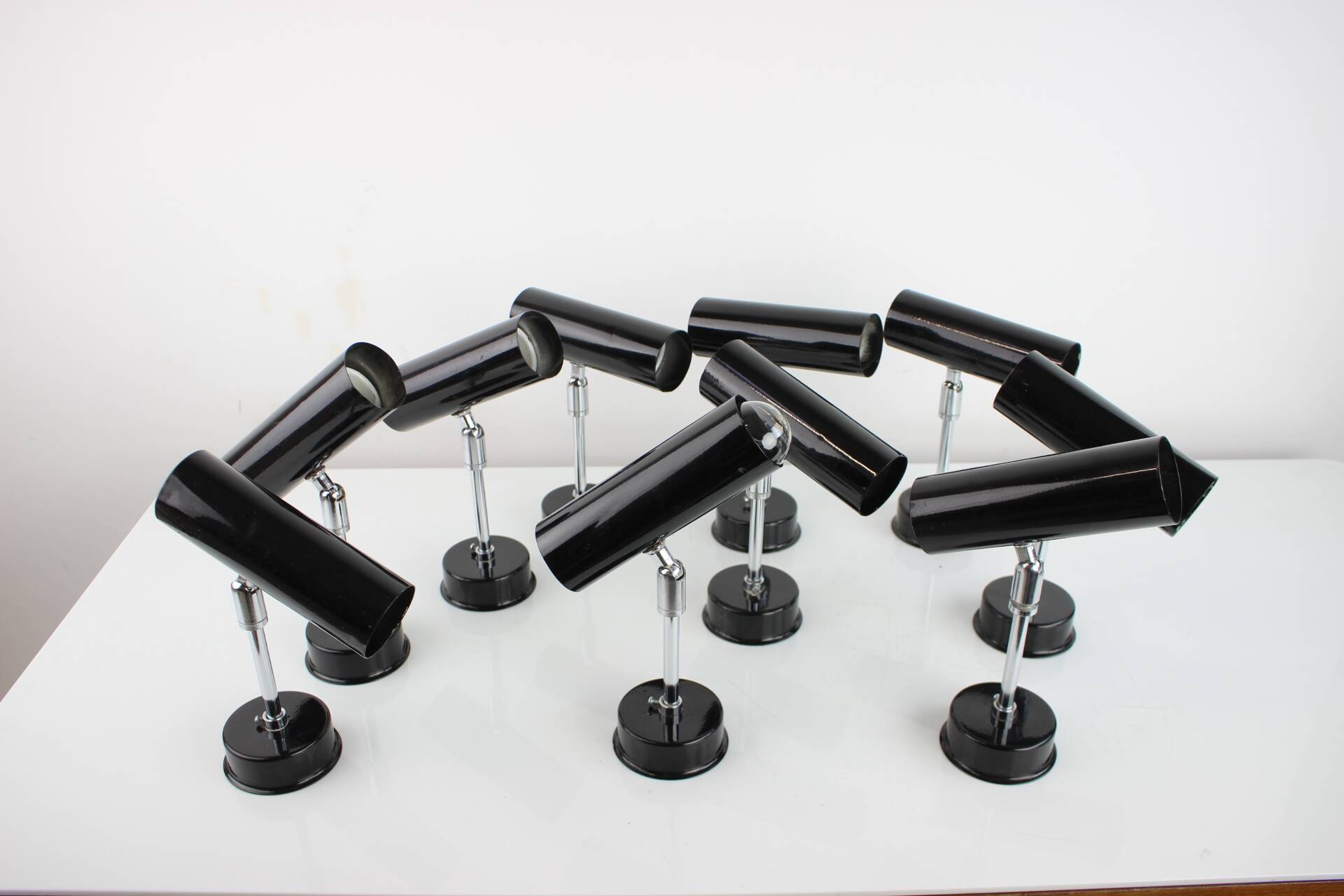 Mid-Century Wall or Sconces Lamp by Napako, 1970's, Up to Ten Items