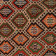 Anatolian handmade kilim rug 288 cm x 130 cm