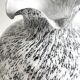 Grey speckled Murano glass vase - 1980s