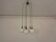 Danish Glass and Rosewood Cascade Ceiling Lamp, 1960s