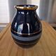 Small Art Deco Cobalt Blue Vase Gold Signed JEB Circa 30/50