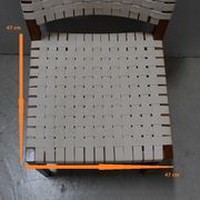 Suite de 6 chaises vintage en hêtre clair fin XXe