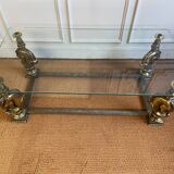 Table basse bronze à tête de chevaux