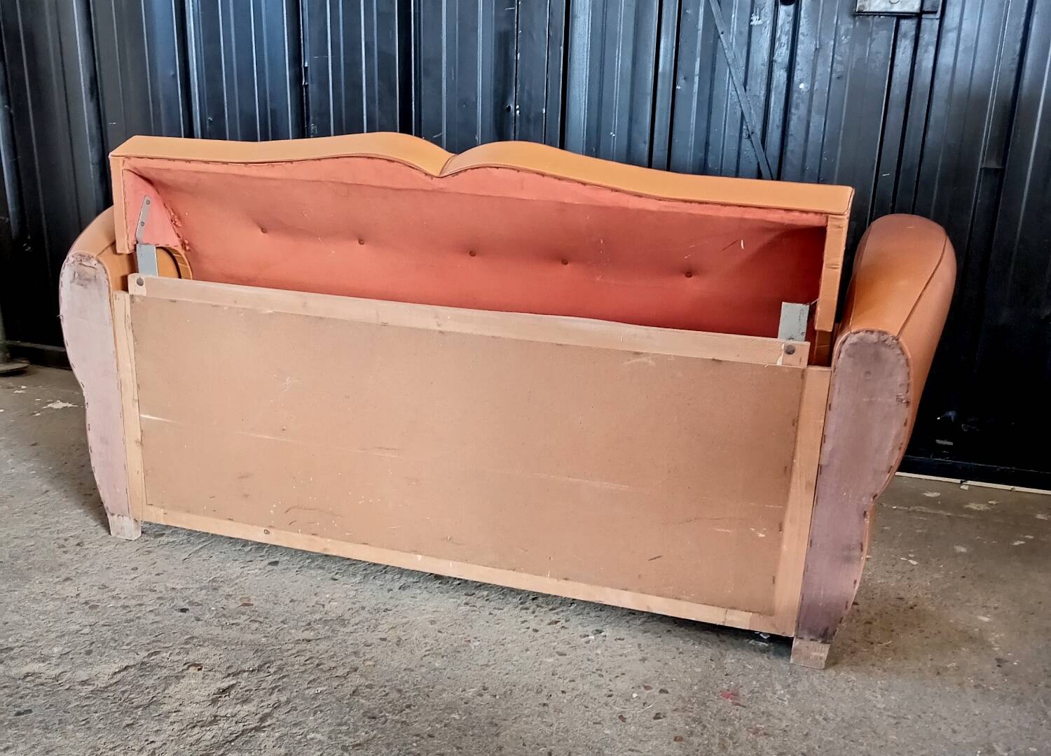 Vintage mustache club sofa 50s 60s
