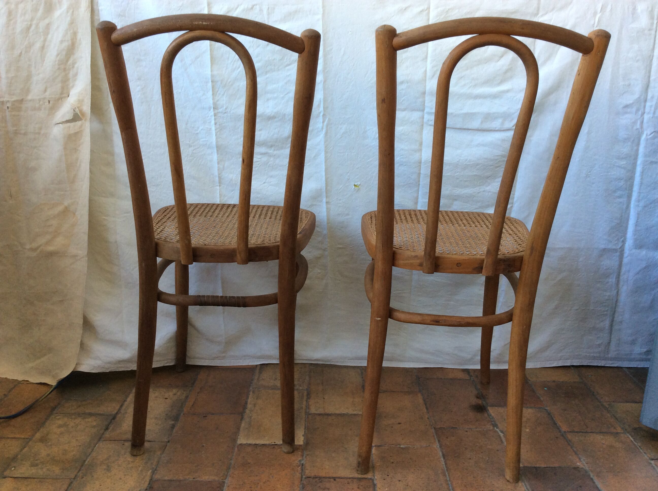 Pair of vintage bistro chairs