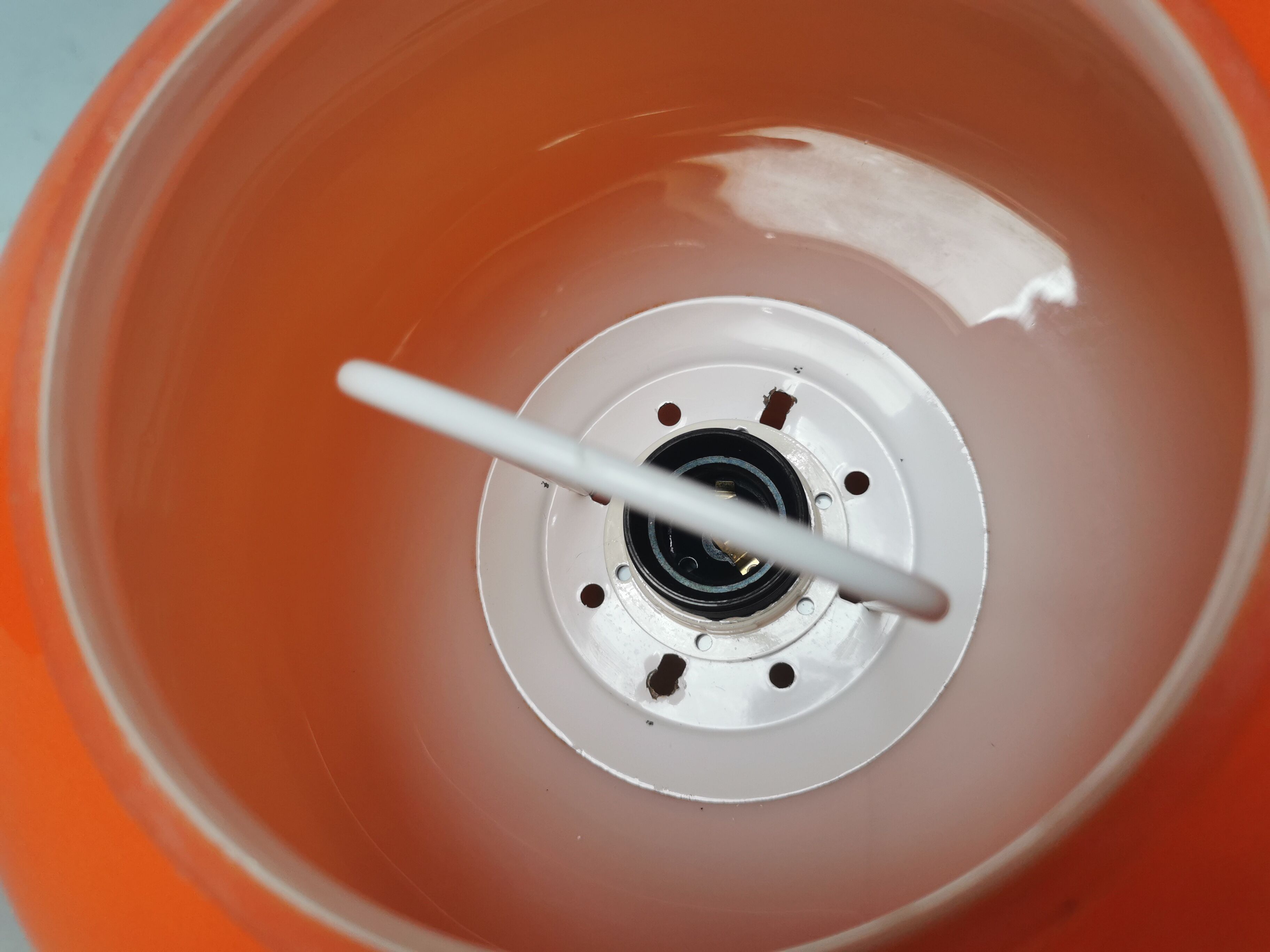 Vintage suspension 70 orange opaline