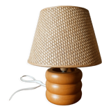 Bedside lamp in light wood