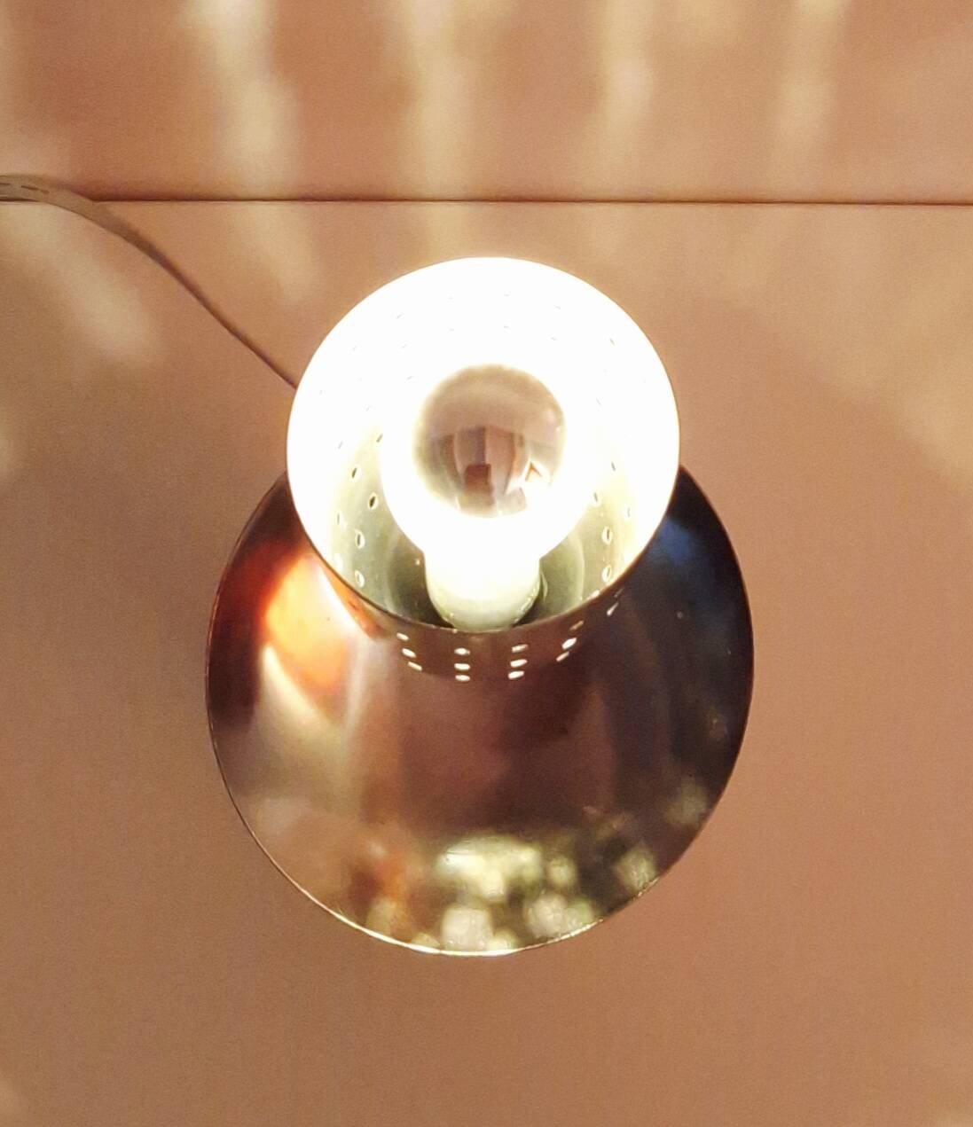 Lampe de créateur bois inox