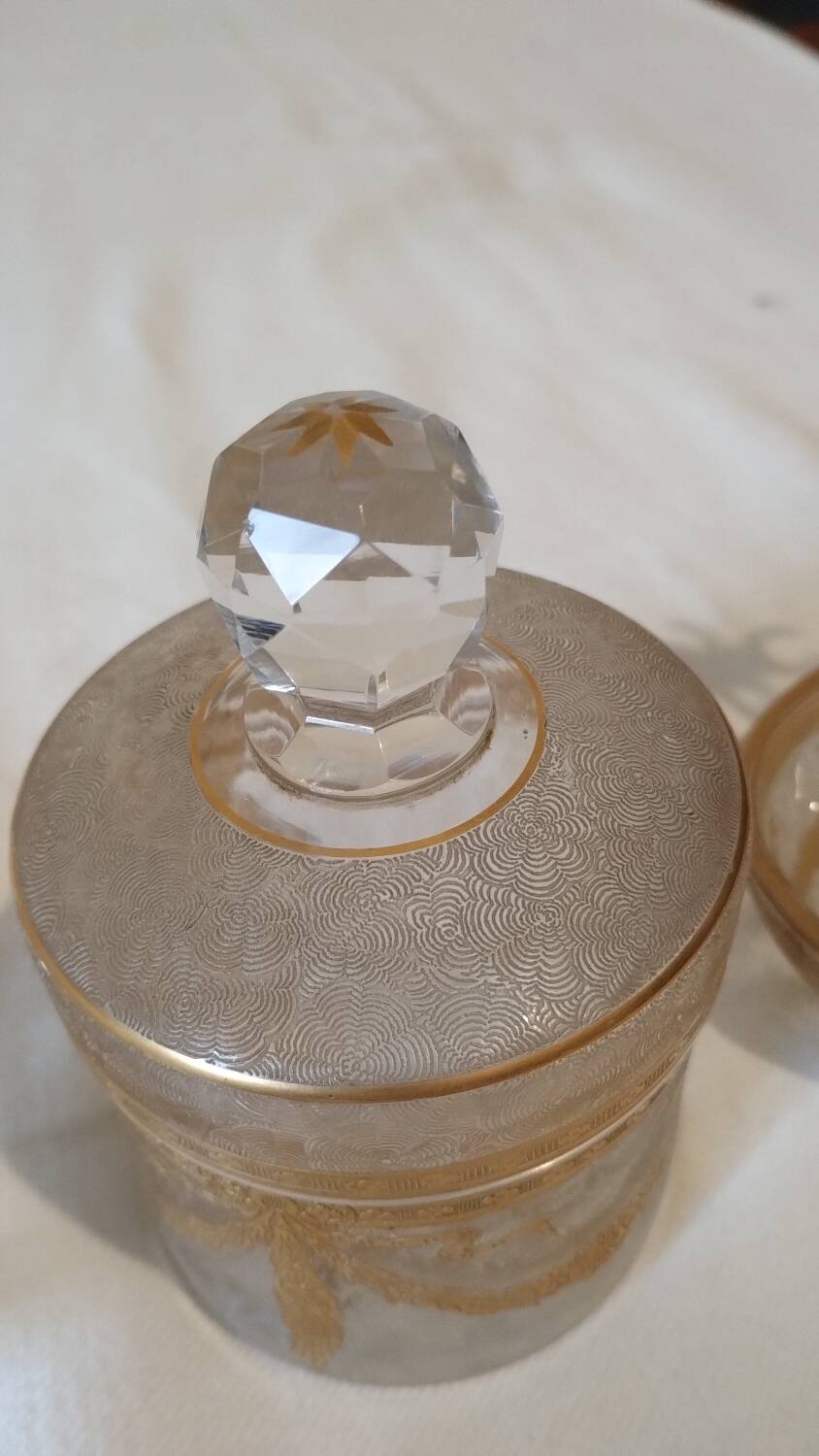 Saint Louis crystal toiletry set