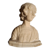 Female bust in stone