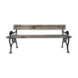 Banc en fonte et bois du XIXe siècle