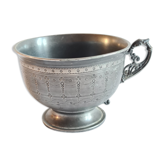 Antique pewter cup