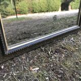 Miroir Napoléon III en bois noirci 68x135cm