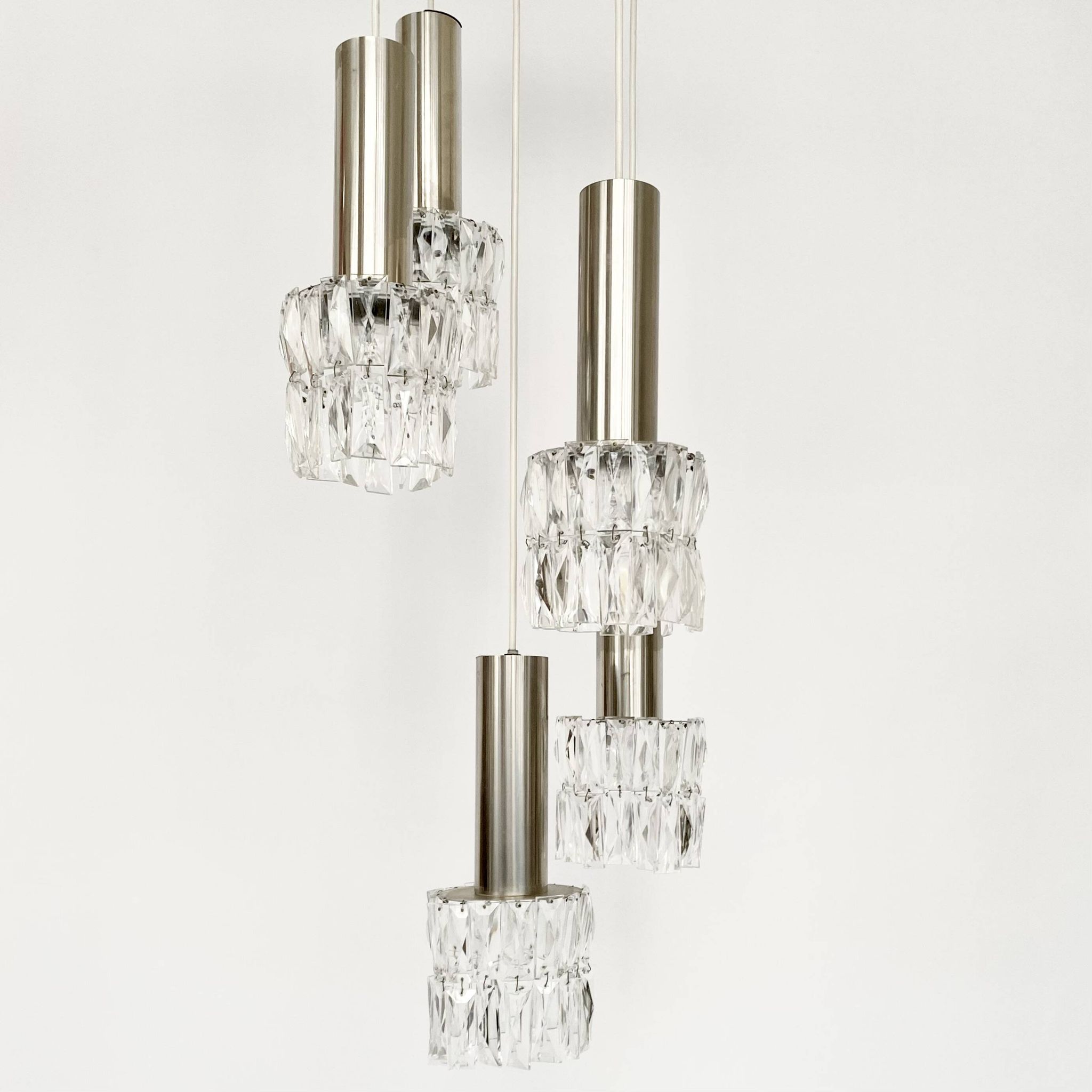 Vintage 70s waterfall chandelier