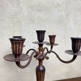 Large 19th century wrought iron candlestick